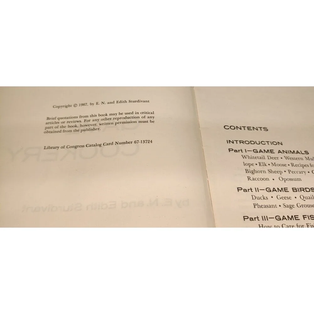 Game Cookery - E.N. And Edith Sturdivant (Paperback, 1967)